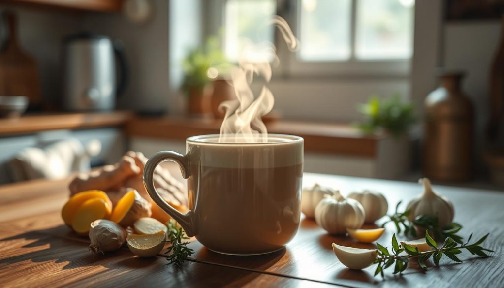 chá de gengibre com alho emagrece