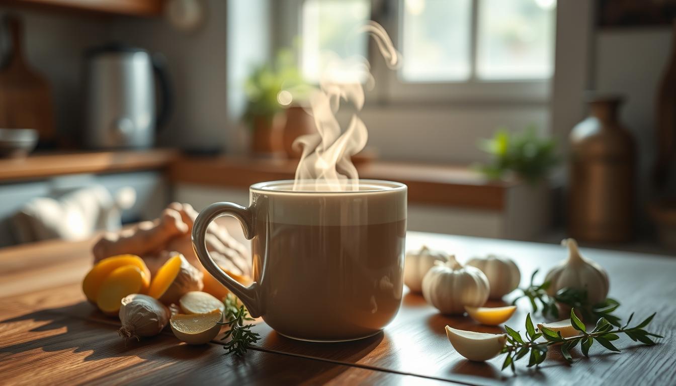 chá de gengibre com alho emagrece