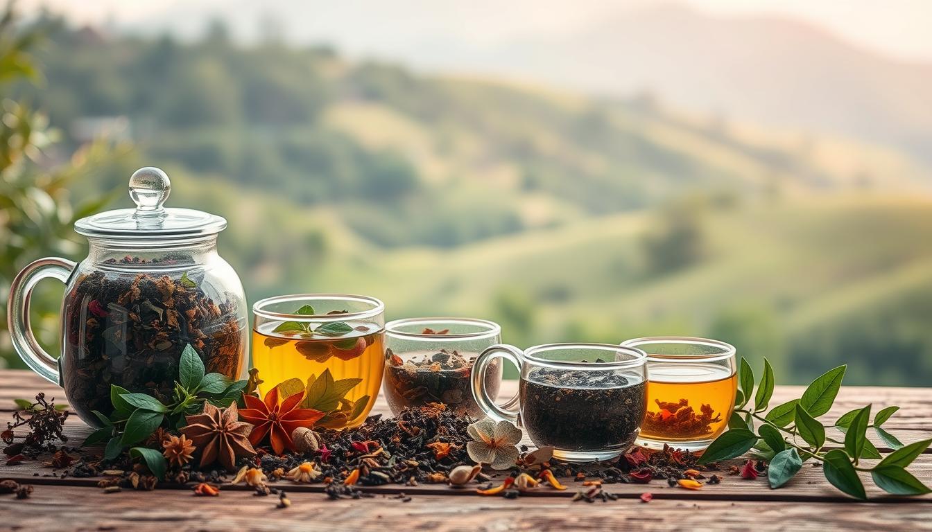 chás para relaxamento