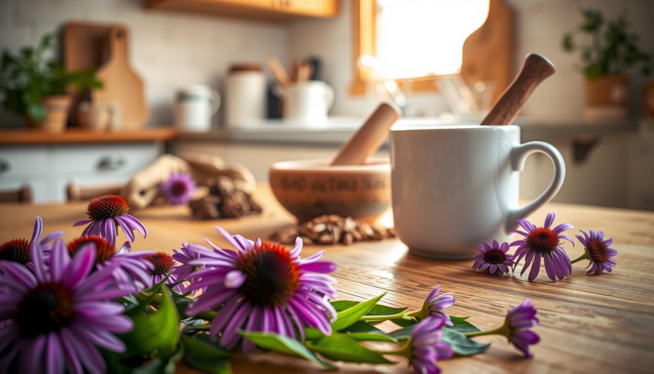 como preparar chá de equinácea