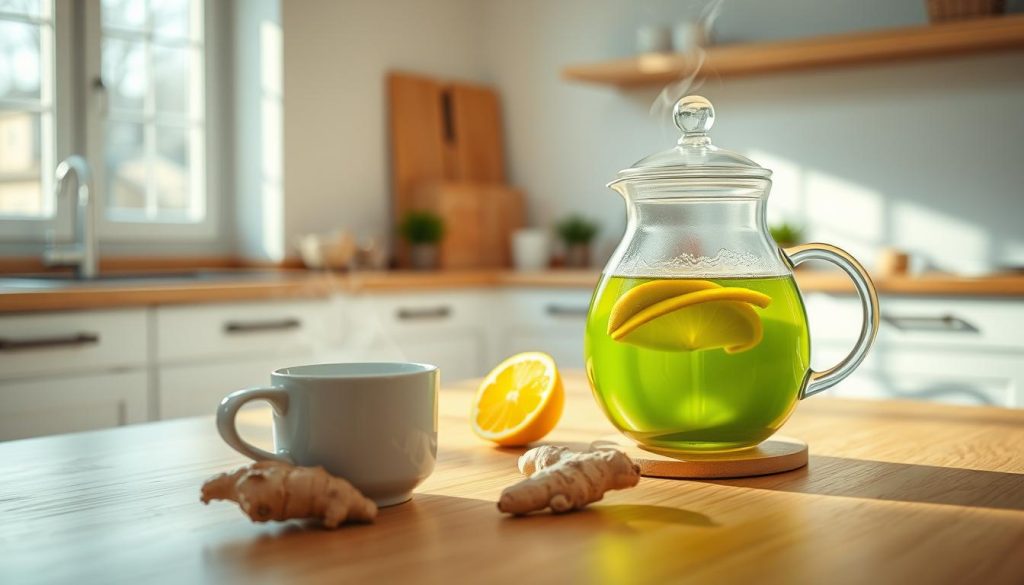 como preparar chá verde